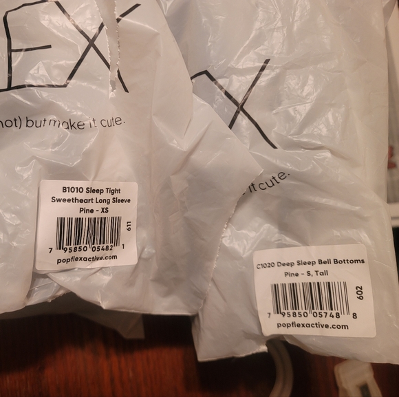 POPFLEX Deep Sleep Bell Bottom & Henley Set - Holiday Pine - Picture 5 of 5